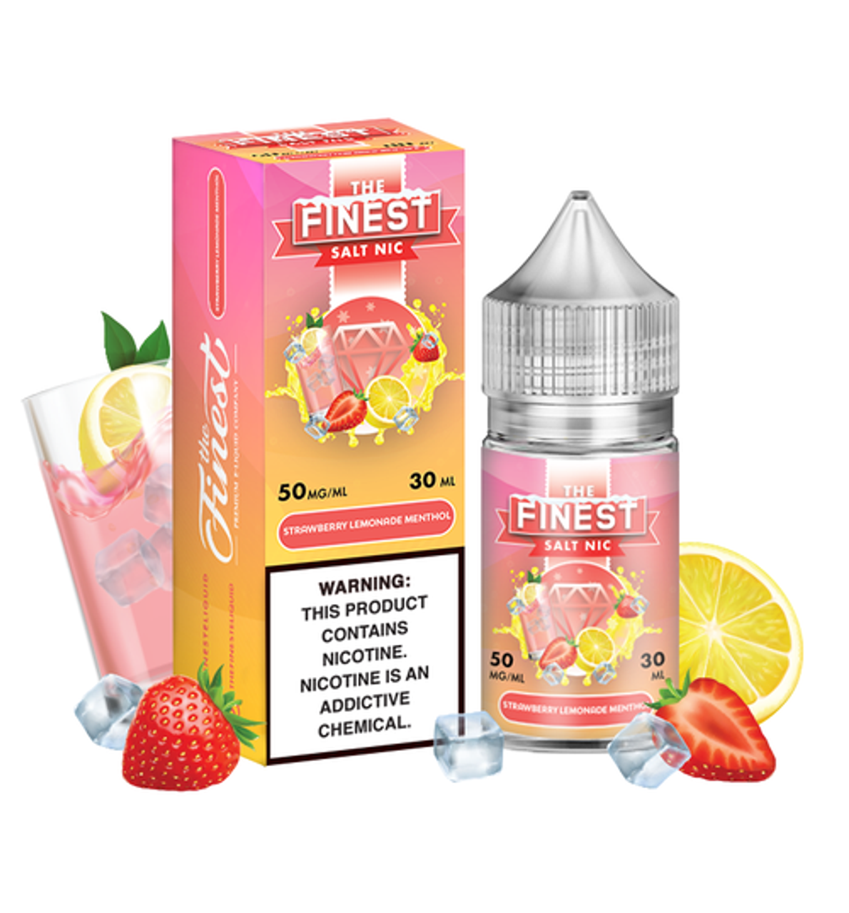 THE FINEST SALTNIC SERIES - STRAWBERRY LEMONADE MENTHOL | 30ml eJuice