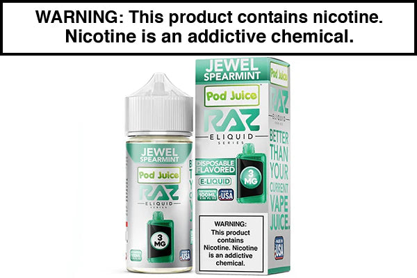 POD JUICE SALT | RAZ SERIES - JEWEL SPEARMINT |30ML POD JUICE SALT | RAZ SERIES - JEWEL SPEARMINT |30ML