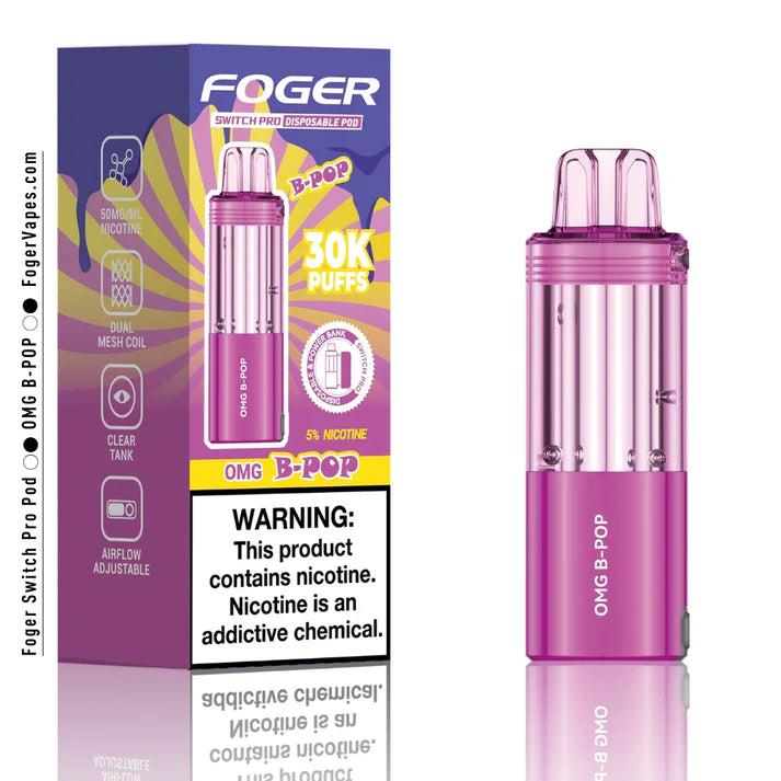 Foggers Vape Pod FOGER (POD ONLY BATTERY NEEDED) Cola Slush FOGER Switch Pro Disposable Foggers Vape Pod FOGER (POD ONLY BATTERY NEEDED) Cola Slush FOGER Switch Pro Disposable