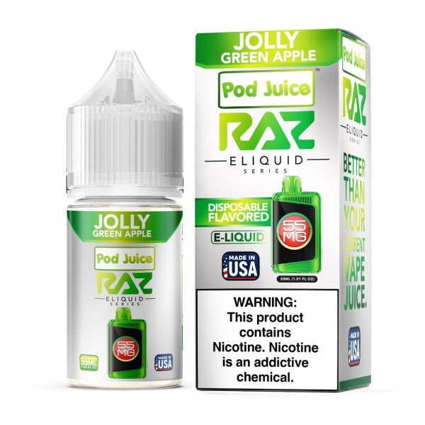 POD JUICE | RAZ SERIES - JOLLY GREEN APPLE