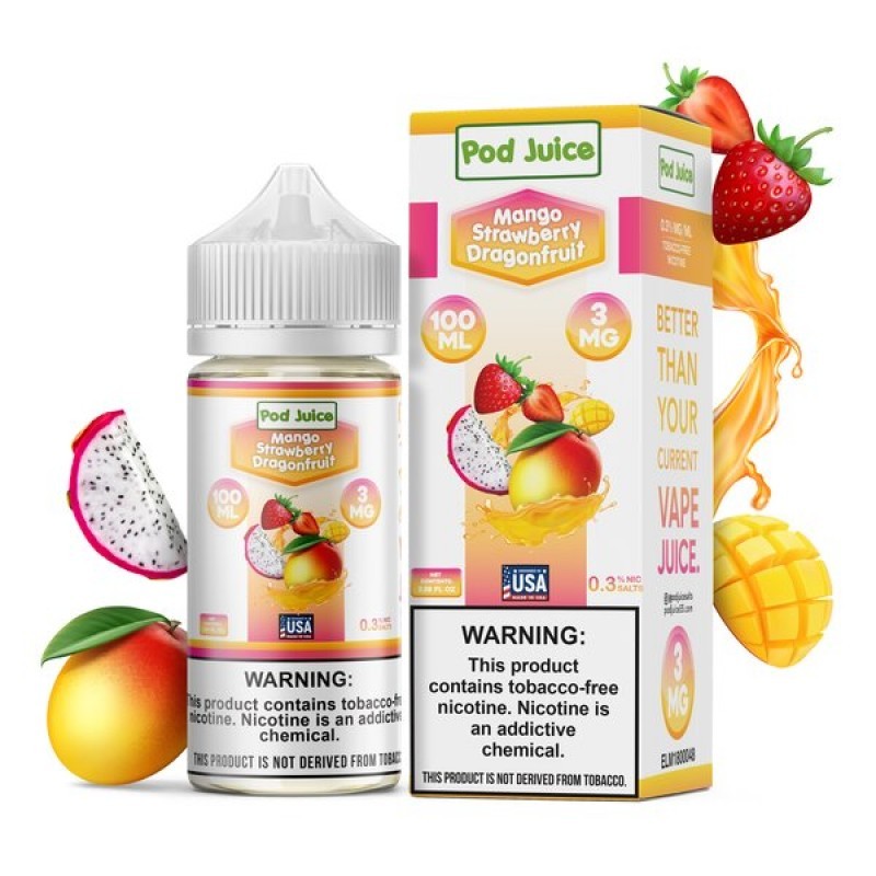 POD JUICE - MANGO STRAWBERRY DRAGONFRUIT | 100ml