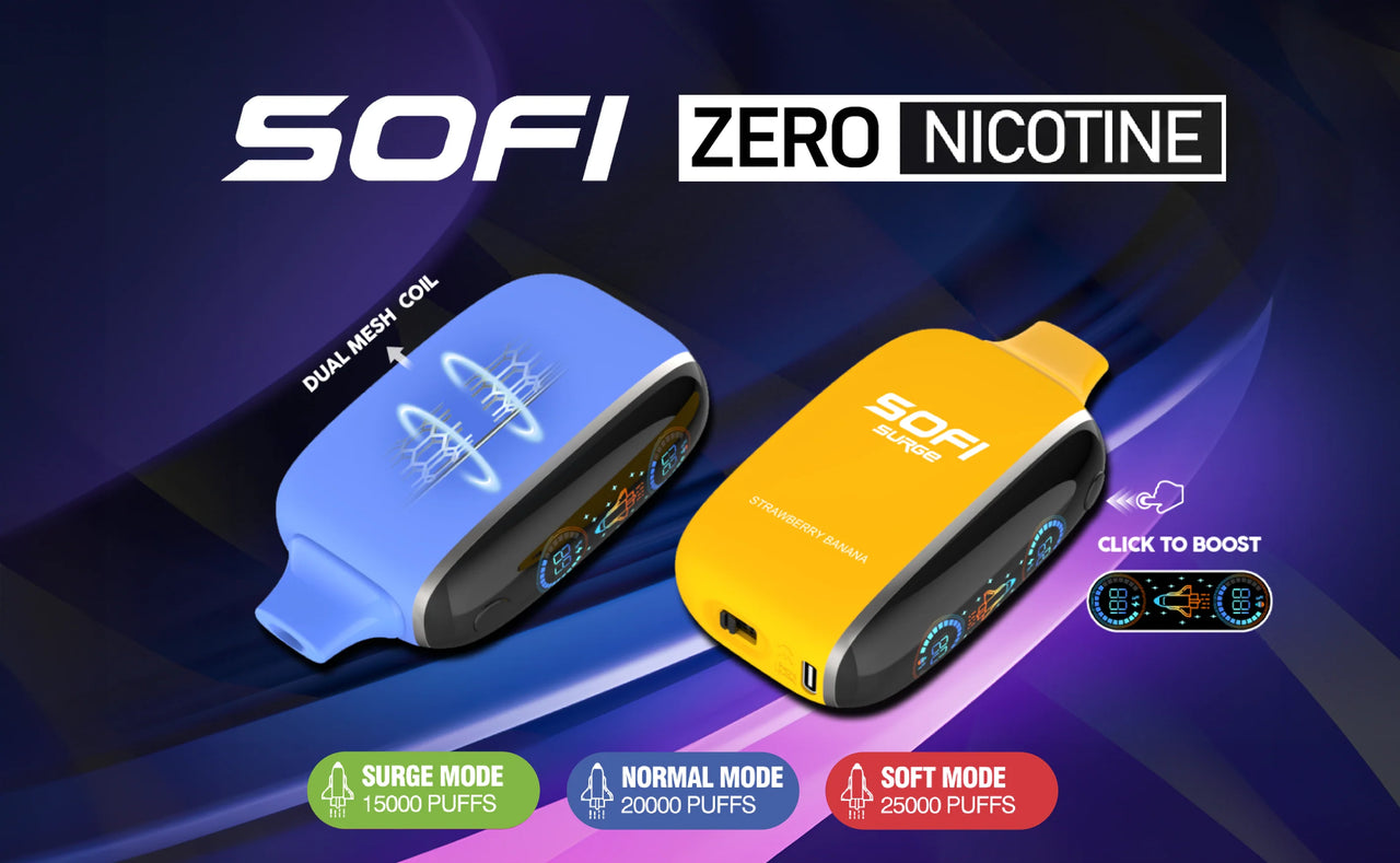 SOFI SURGE | 0% NICOTINE | 25,000 PUFFS