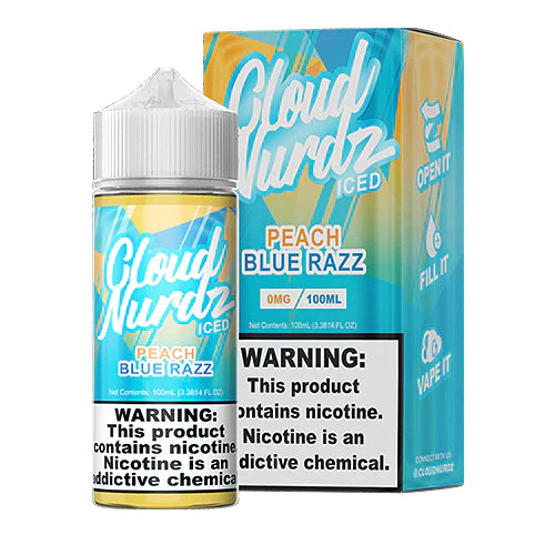CLOUD NURDZ - PEACH BLUE RAZZ ICE | 100ml