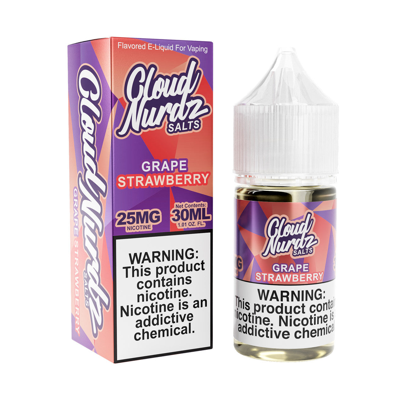 CLOUD NURDZ SALTS - GRAPE STRAWBERRY | 30ml