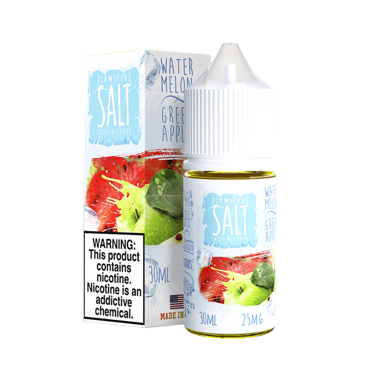SKWEZED SALT - WATERMELON GREEN APPLE ICE | 30ml