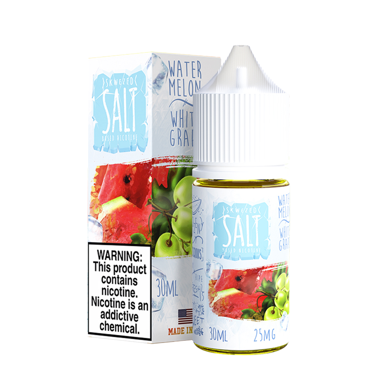 SKWEZED SALT - WHITE GRAPE WATERMELON ICE | 30ml